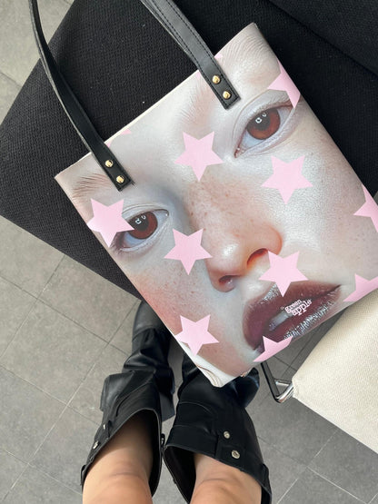 Oogreenapple Subculture Street Portrait Star Print Women&