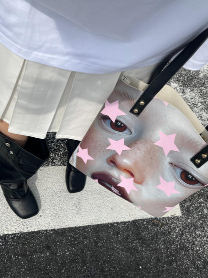 Oogreenapple Subculture Street Portrait Star Print Women&