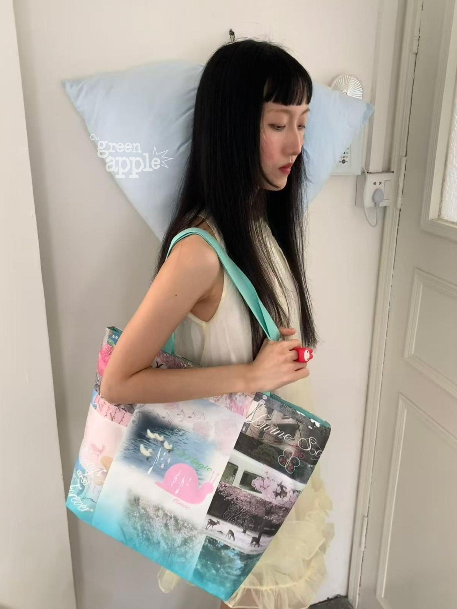 Oogreenapple Vintage Butterfly Snail Print Women&
