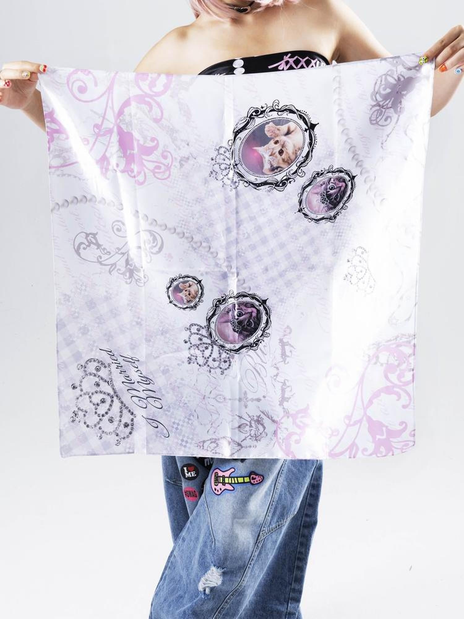 Oogreenapple Vintage Cat Print Y2k Rectangular Bandeau Women&