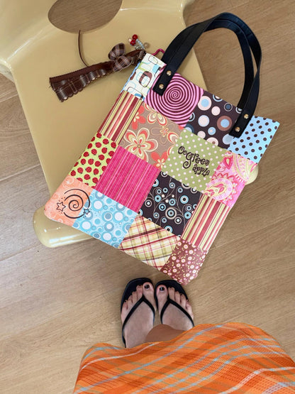 Oogreenapple Vintage Dachshund Print Envelope Tote Women&