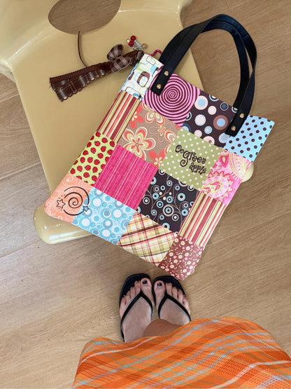 Oogreenapple Vintage Dachshund Print Envelope Tote Women&