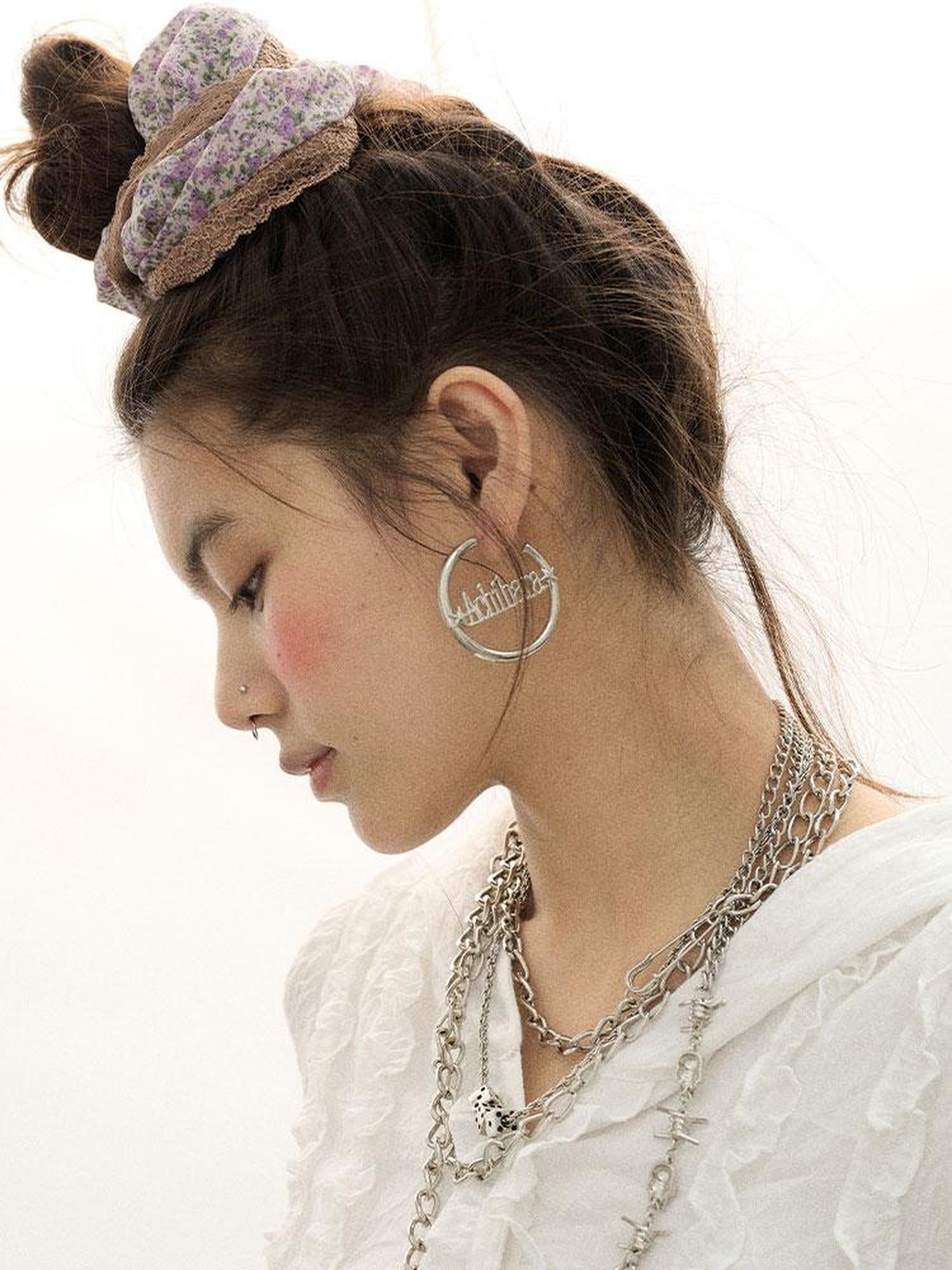 Achihara Orbit Star Earrings Chic Celestial Hoops