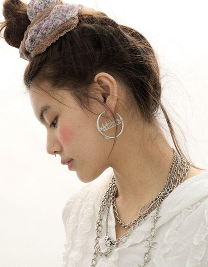 Achihara Orbit Star Earrings Chic Celestial Hoops