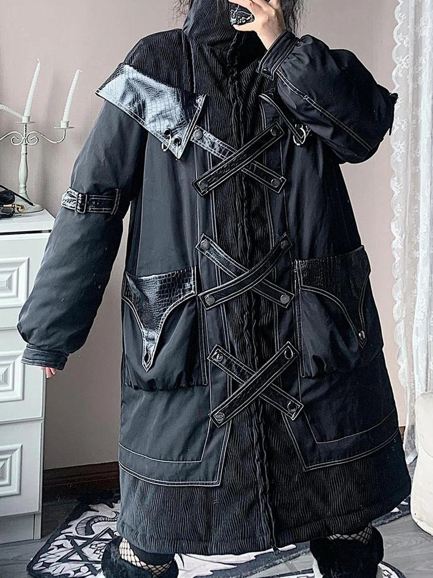 Original Thick Cotton Winter Jacket With Detachable Hardware
