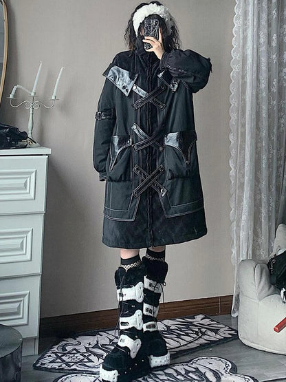 Original Thick Cotton Winter Jacket With Detachable Hardware