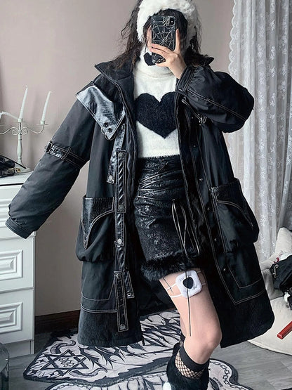 Original Thick Cotton Winter Jacket With Detachable Hardware