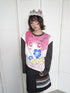 OurHappy_Cartoon_Girl_Print_Bow_Ruched_Loose_Women&