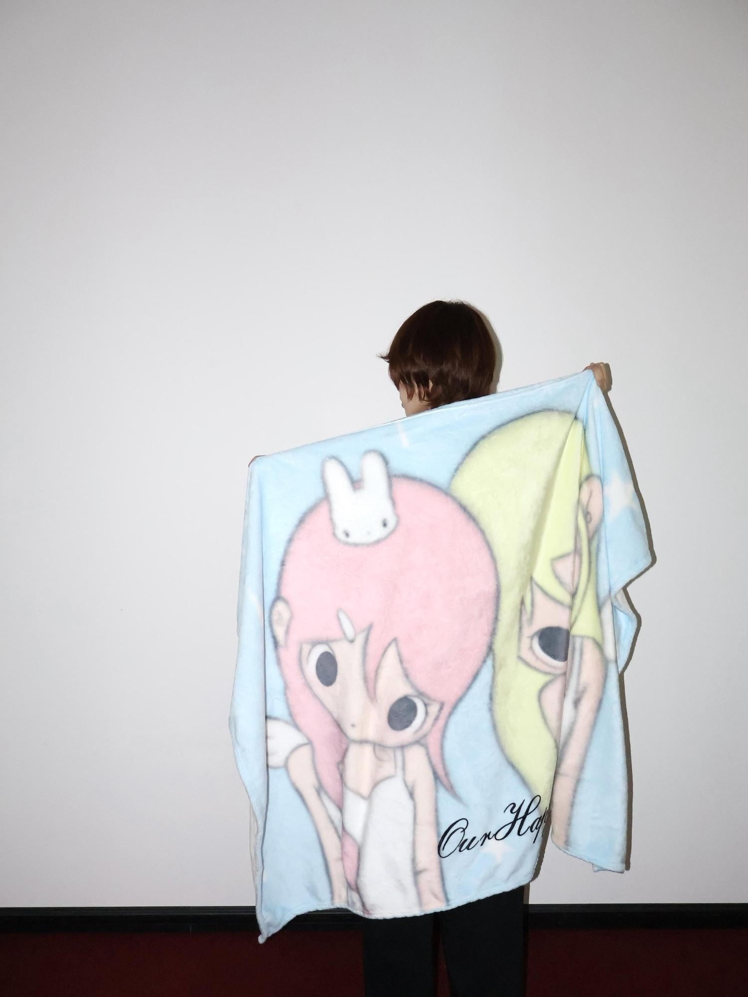 OurHappy Cartoon Rounded Corner Character Print Women&