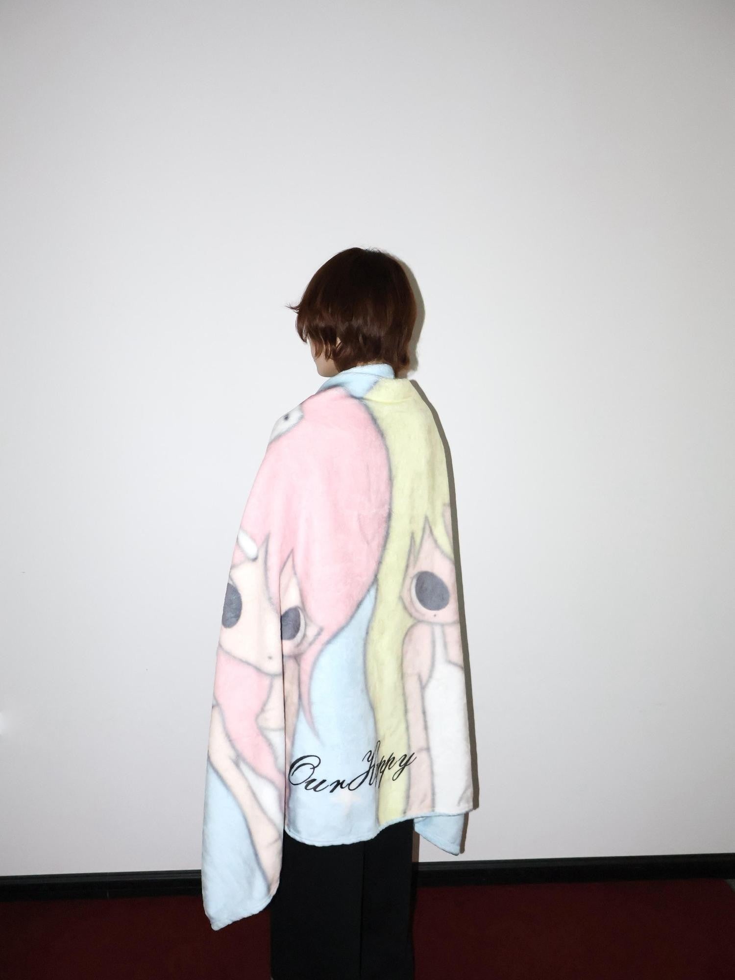 OurHappy Cartoon Rounded Corner Character Print Women&