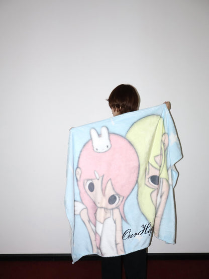 OurHappy Cartoon Rounded Corner Character Print Women&