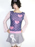 OurHappy_Polka_Dot_Heart_Print_Layered_Mesh_Flare_Sleeve_Women&