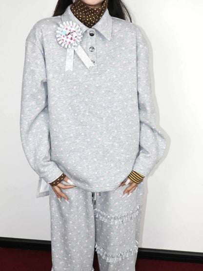 OurHappy_Star_Print_Silver_Fox_Fleece_Women&