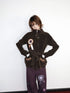 OurHappy_Vintage_Badge_Faux_Suede_Lace_Panel_Cinched_Waist_Women&