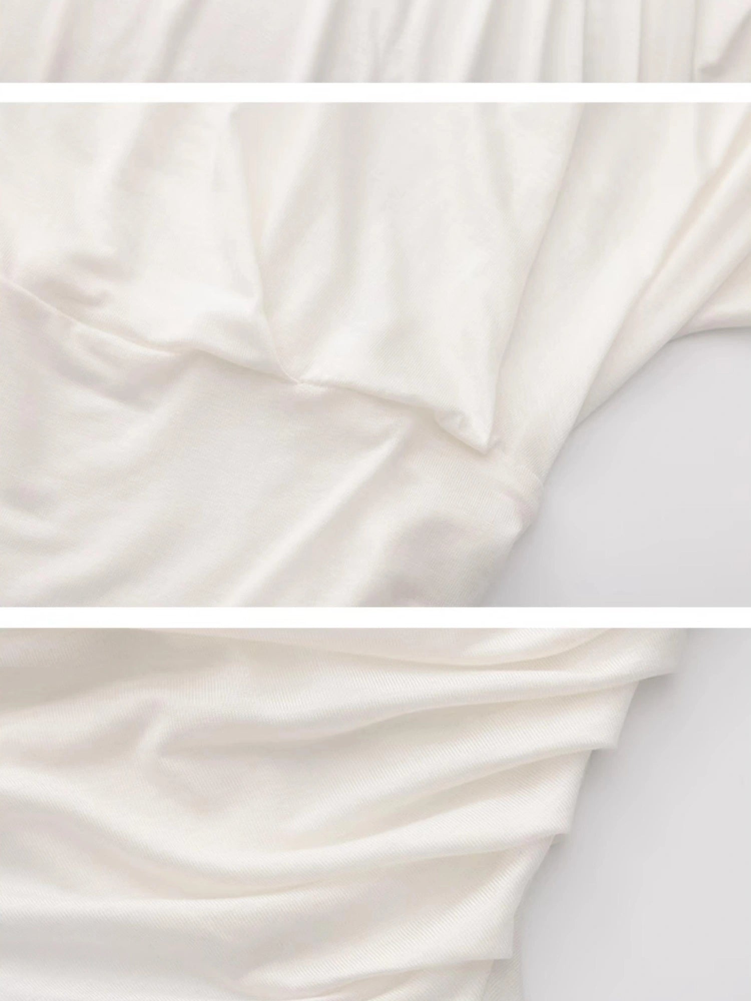 Outmode Asymmetric Ruffle Shoulder T-shirt