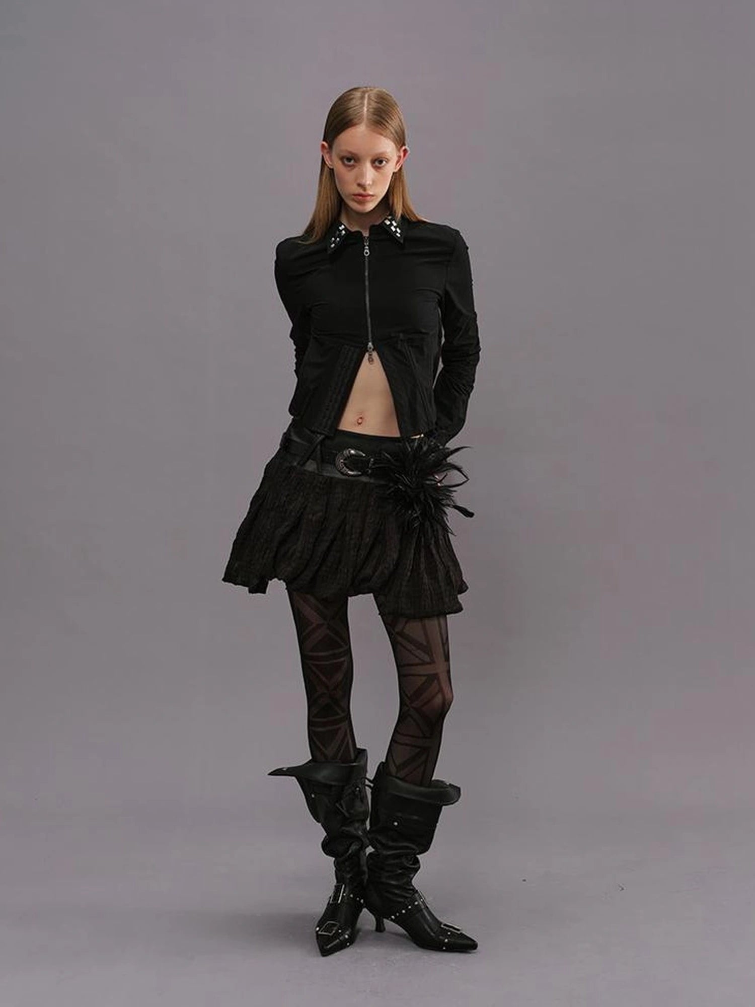 Outmode Deconstructed Corset Back Punk Shirt