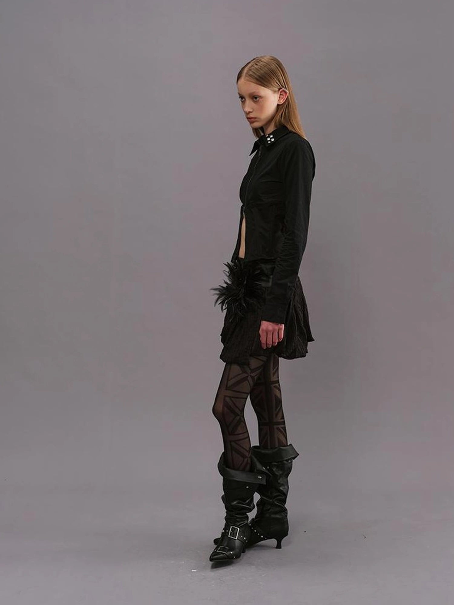 Outmode Deconstructed Corset Back Punk Shirt