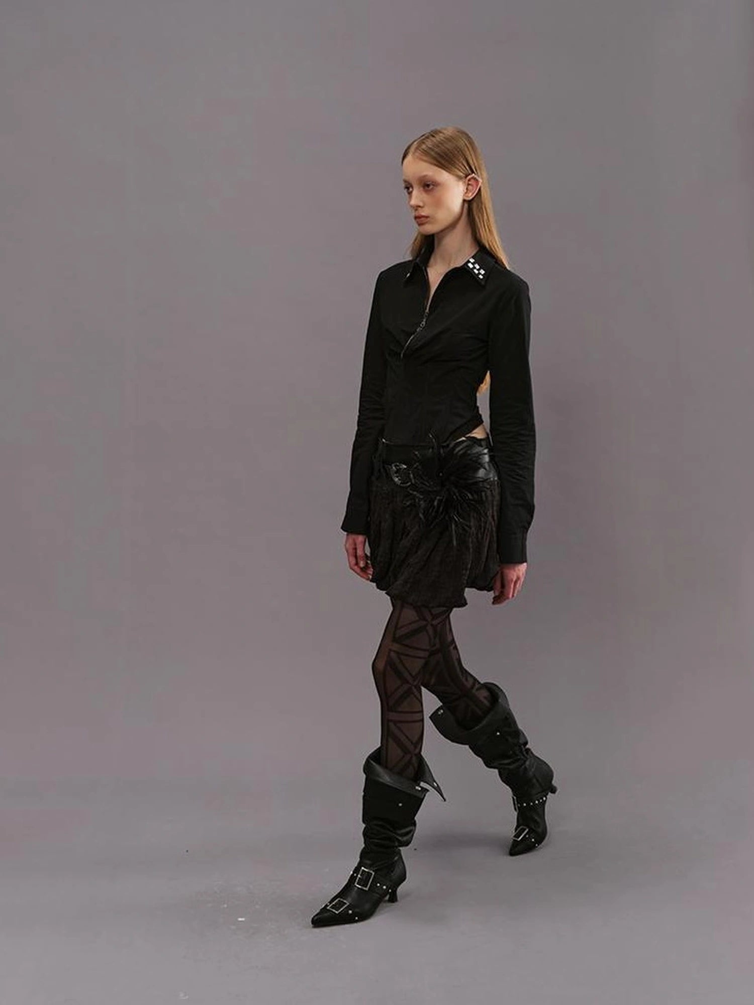Outmode Deconstructed Corset Back Punk Shirt