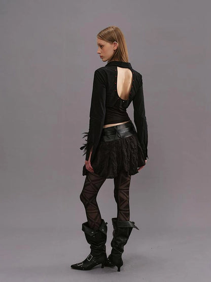 Outmode Deconstructed Corset Back Punk Shirt