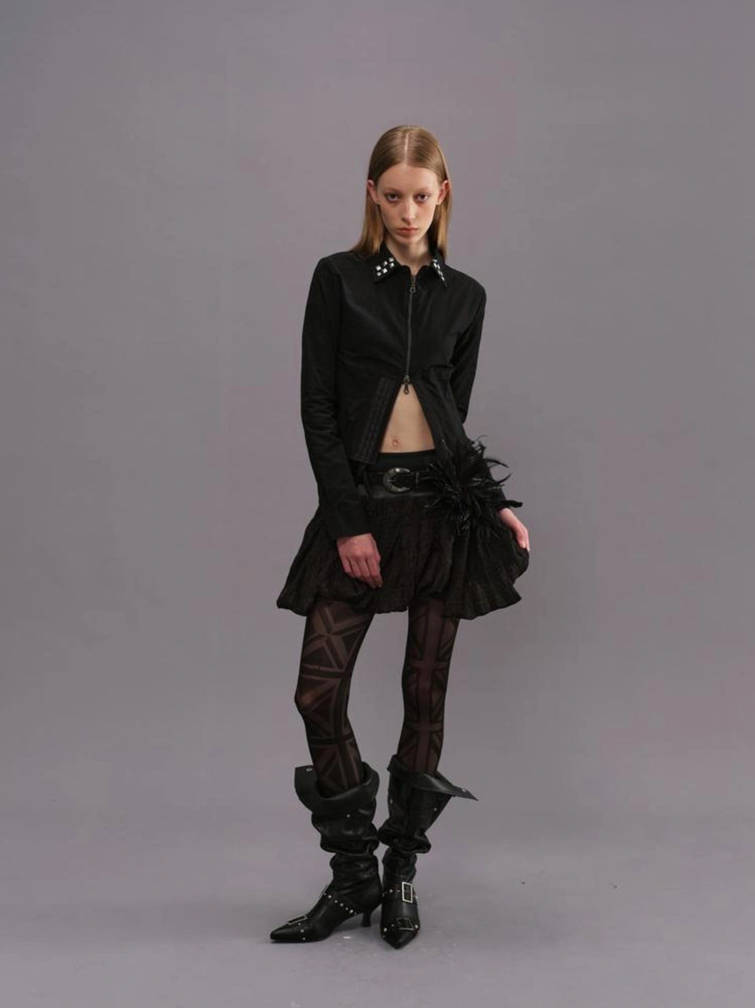 Outmode Deconstructed Corset Back Punk Shirt