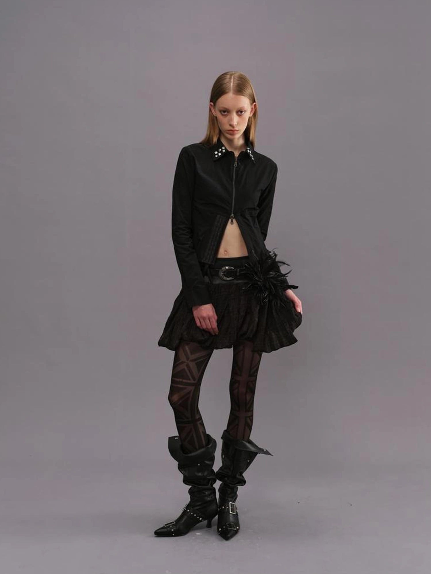 Outmode Deconstructed Corset Back Punk Shirt