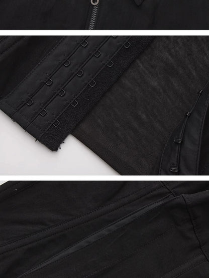 Outmode Deconstructed Corset Back Punk Shirt