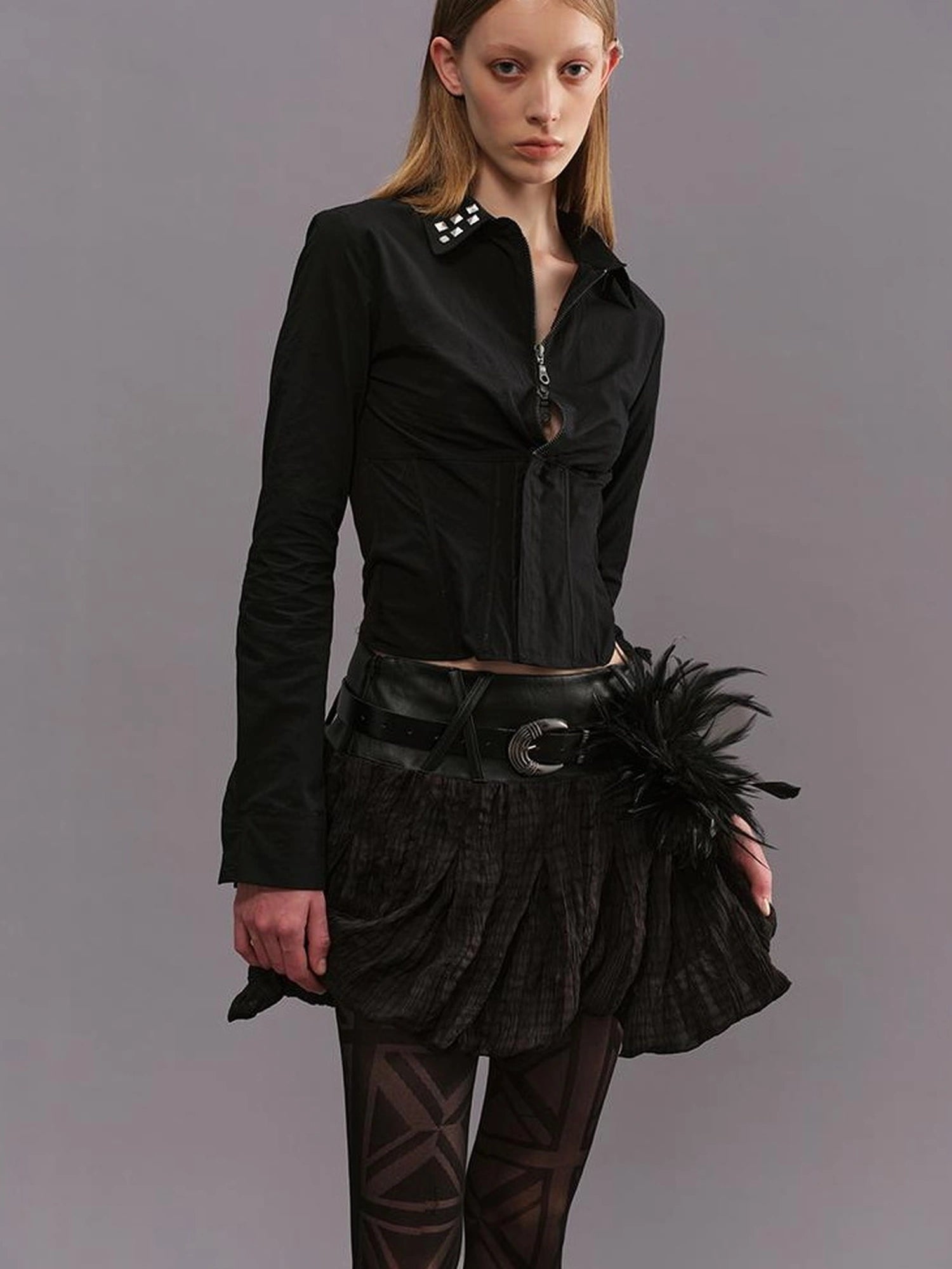 Outmode Deconstructed Corset Back Punk Shirt