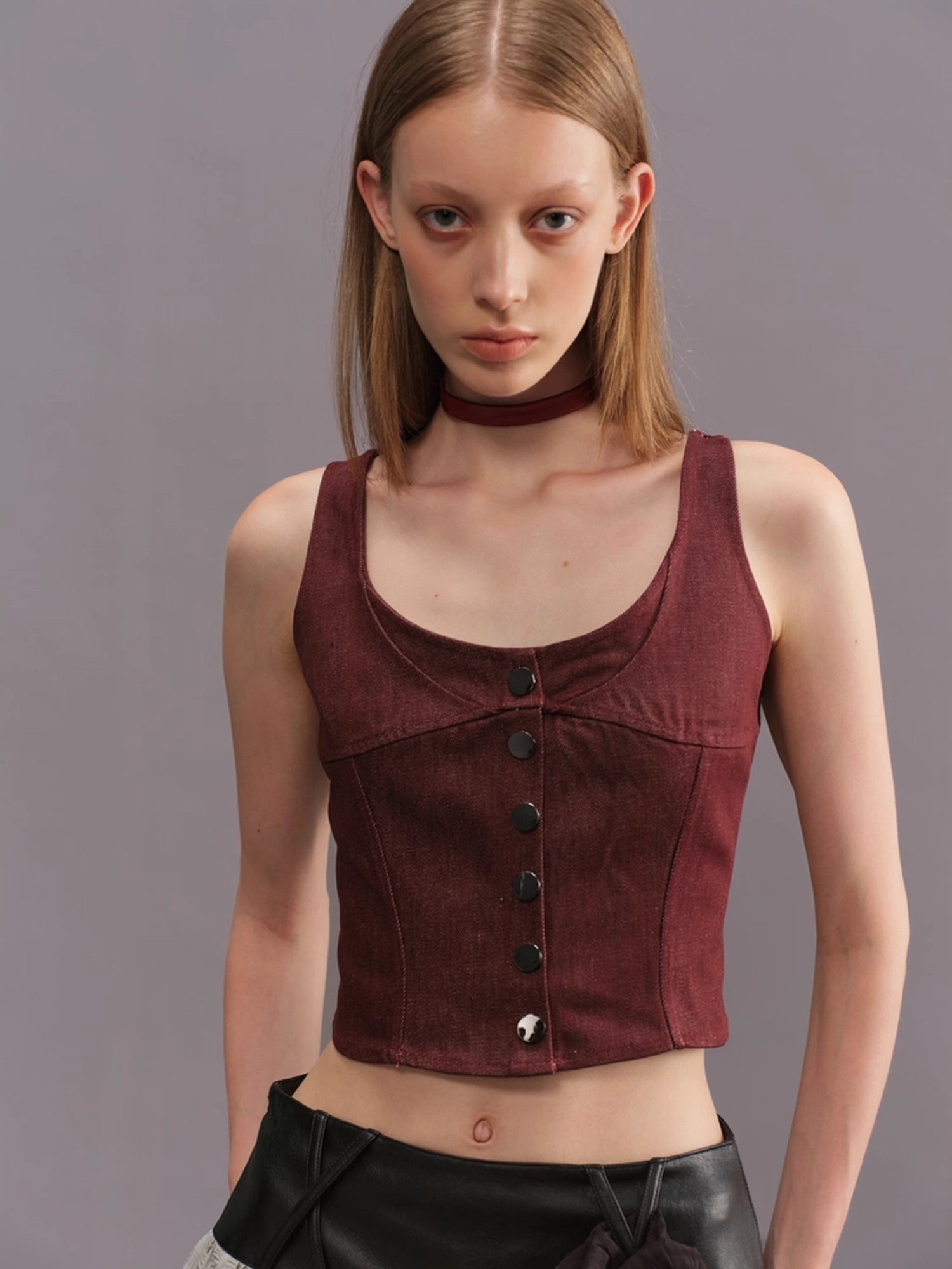 Outmode_Deconstructed_Denim_Bustier_Top_MISSTT