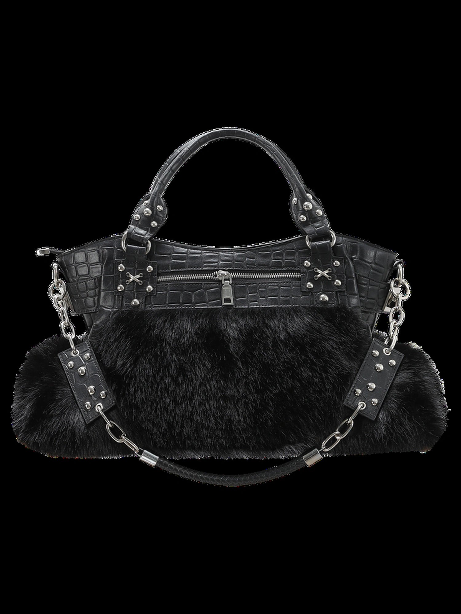 Outmode Furever Punk Textured Tote