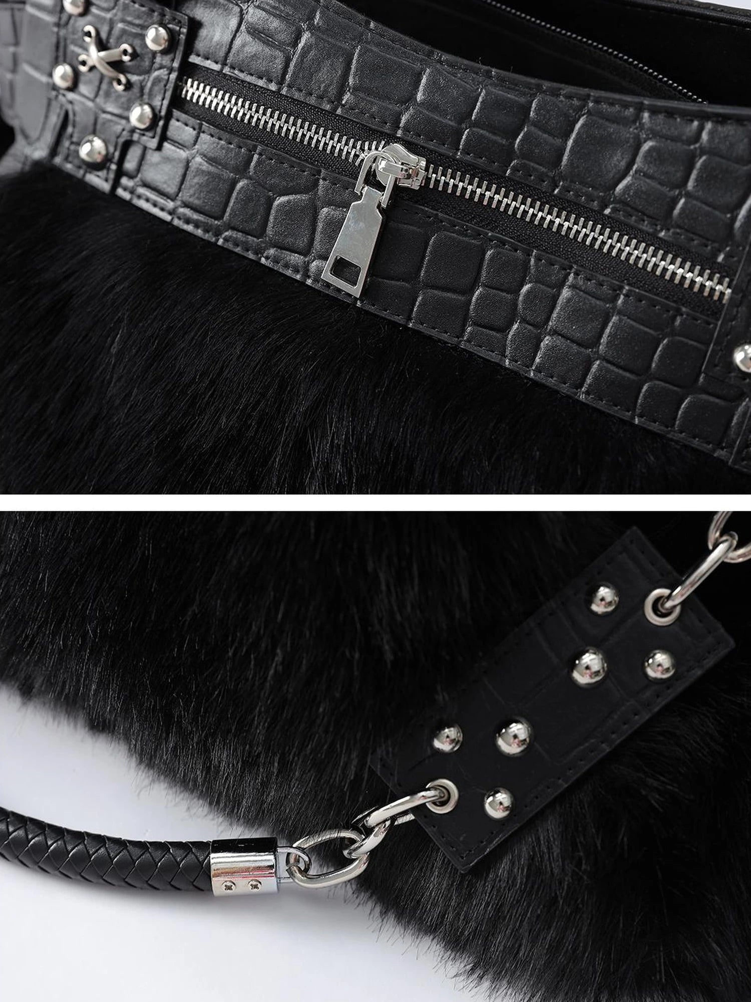 Outmode Furever Punk Textured Tote