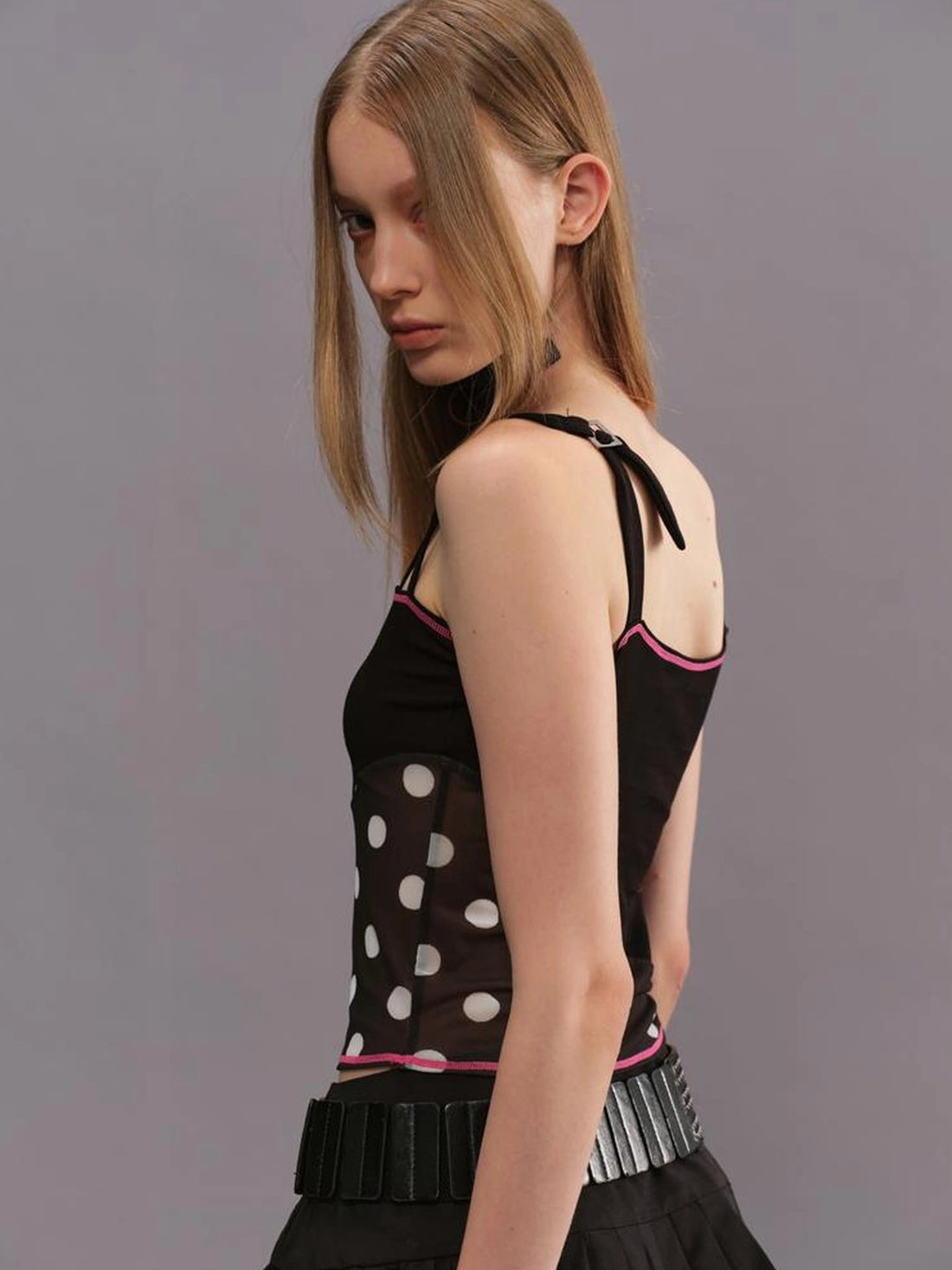 Off Shoulder Polka Dot Top