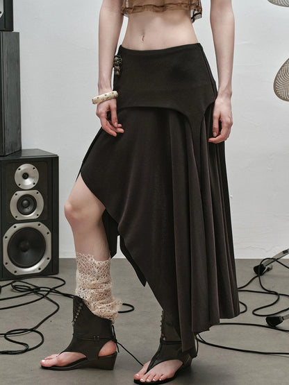 Outmode Punk Rock Knit Maxi Skirt