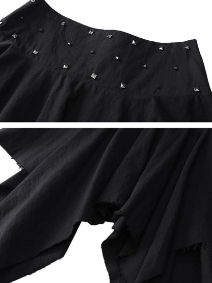 Punk Rock Ruffle Hem Skirt