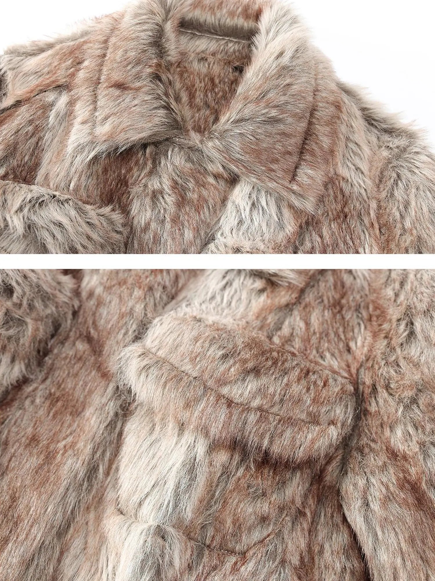 Outmode Rock N Roll Faux Fur Cropped Jacket
