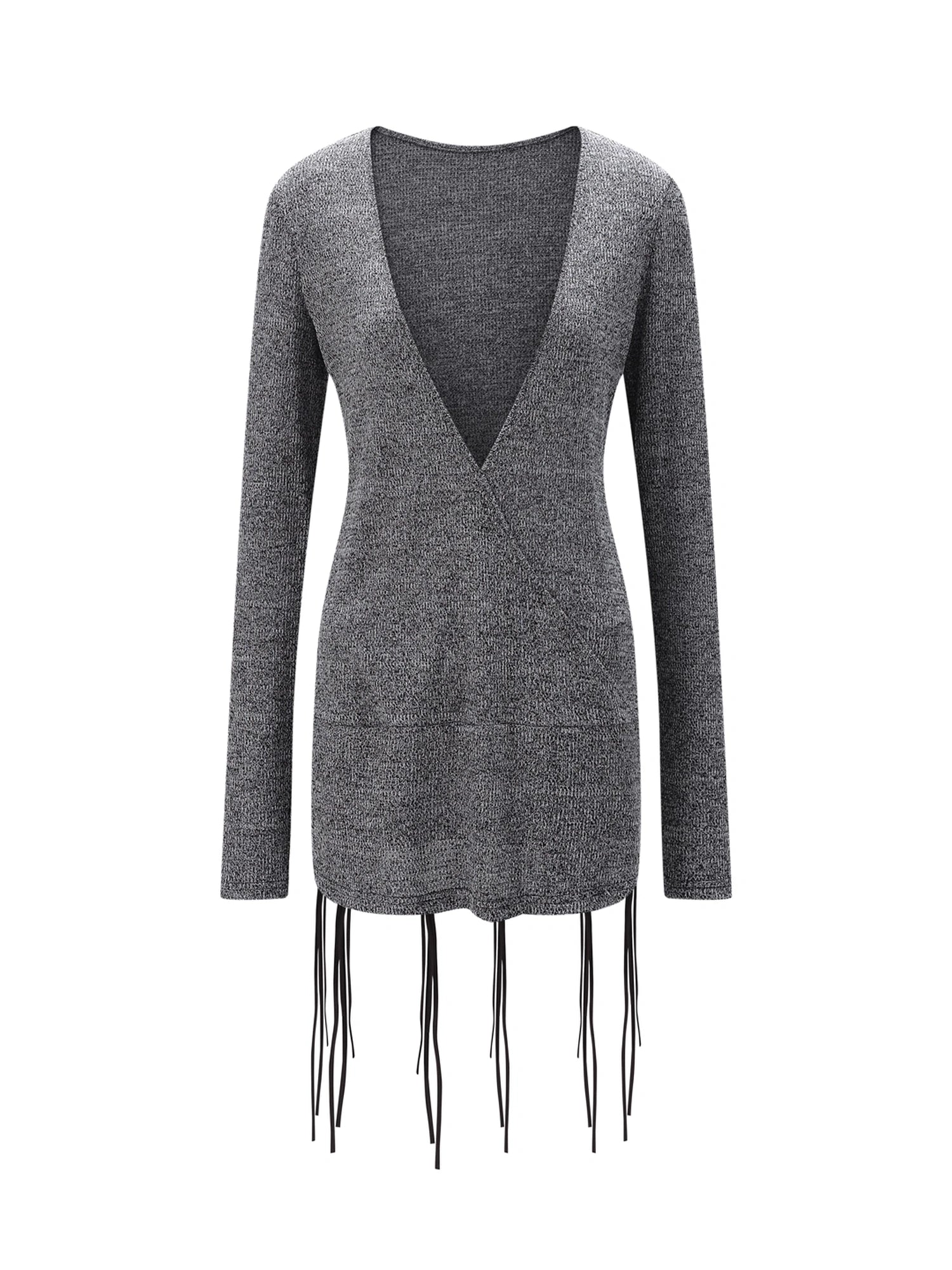 Outmode_Rock_N_Roll_Fringe_V-neck_Punk_Dress_MISSTT