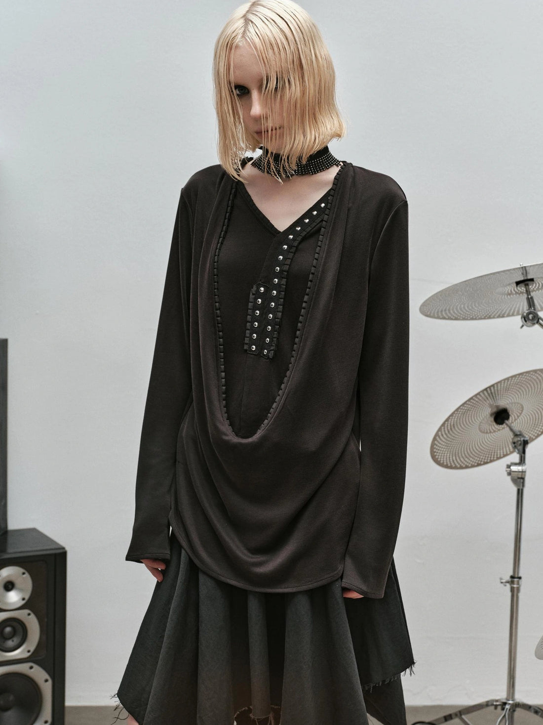 Outmode Rock N Roll Lace Trim Layered Top