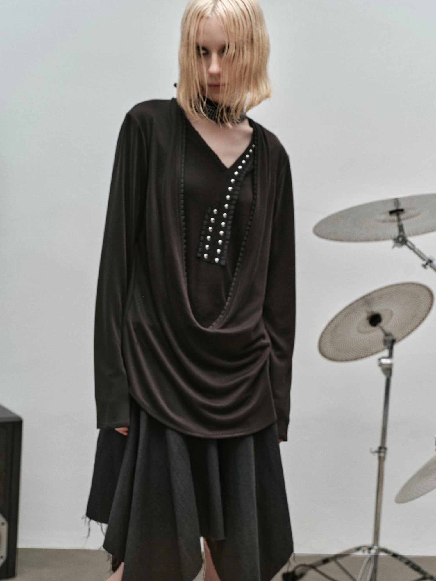 Outmode Rock N Roll Lace Trim Layered Top