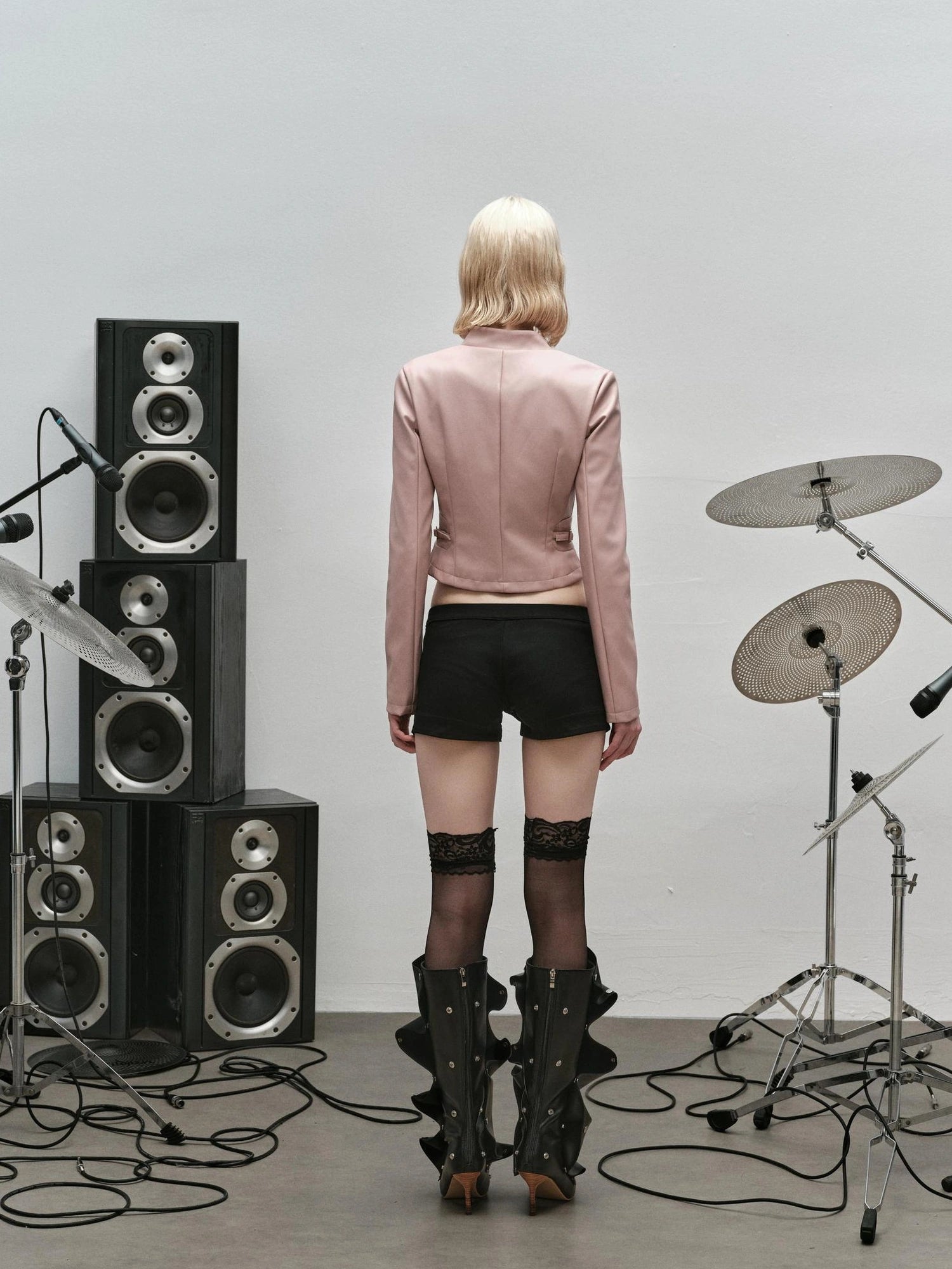 Outmode Rock N Roll Vegan Leather Biker Jacket