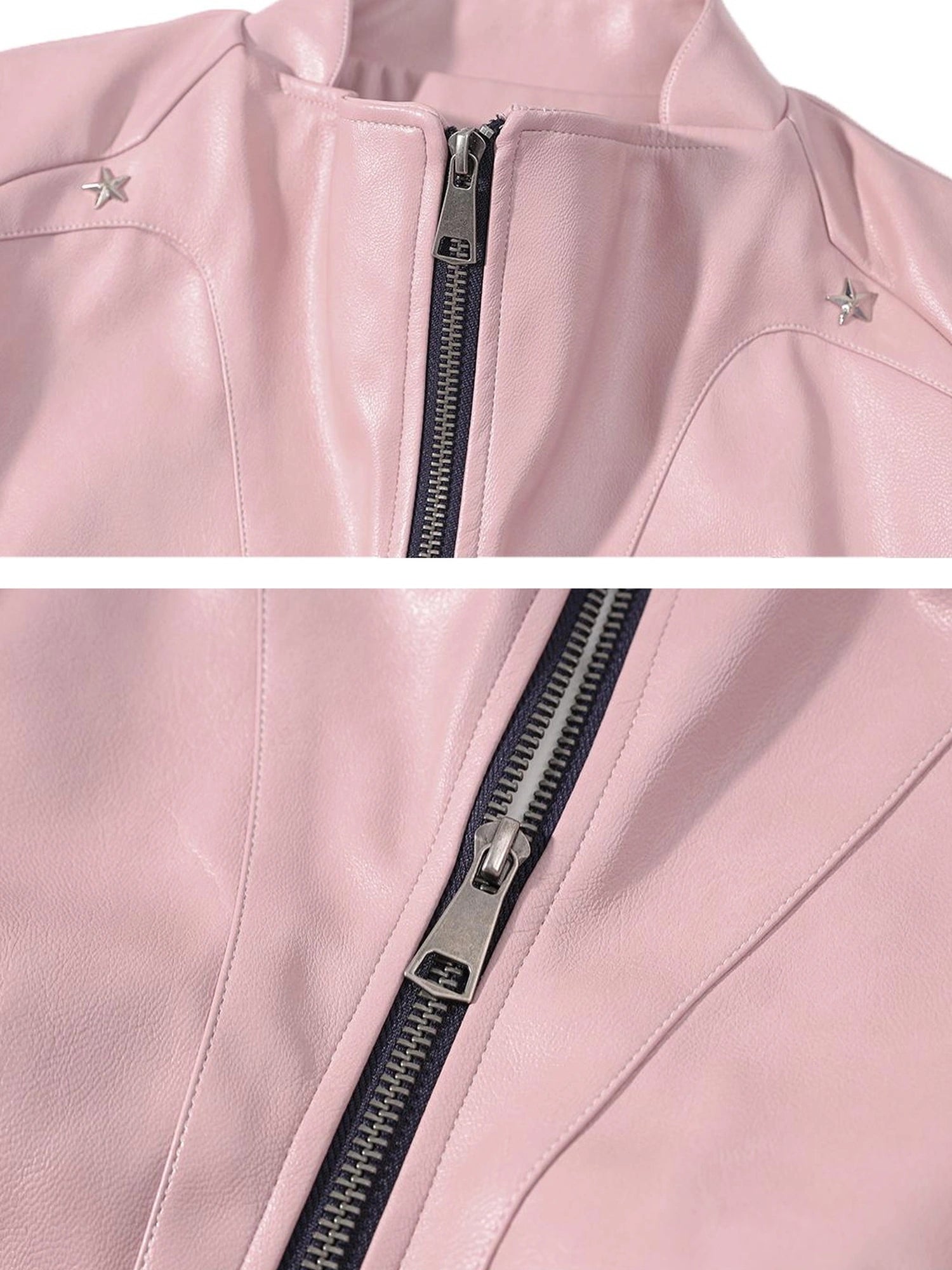 Outmode Rock N Roll Vegan Leather Biker Jacket