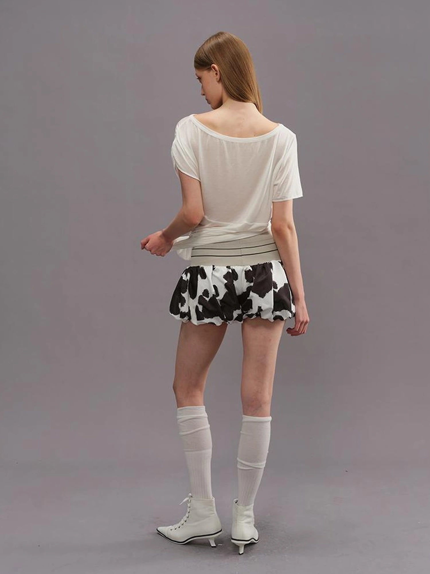 Outmode Slimming Floral Print Palazzo Shorts
