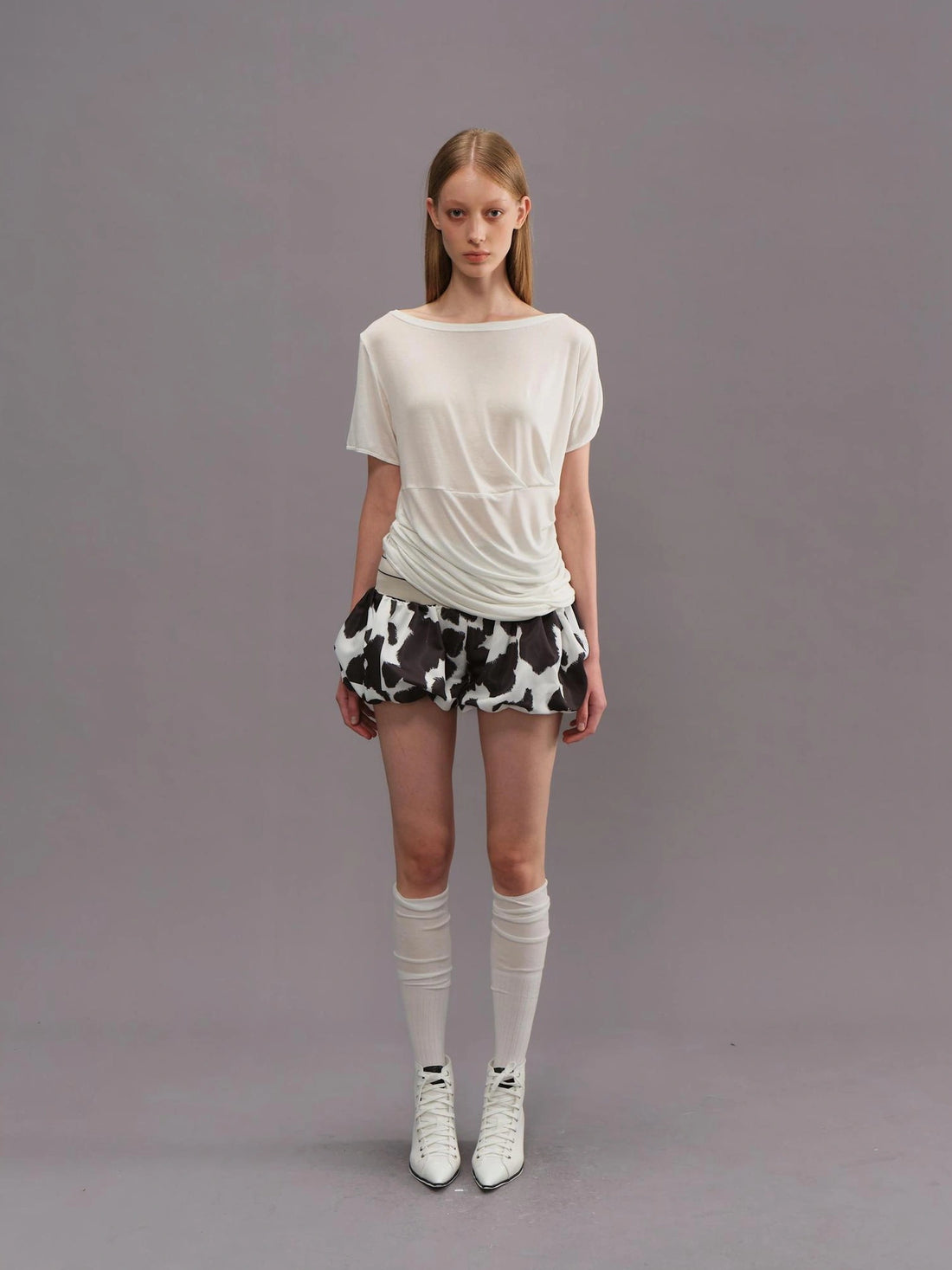 Outmode Slimming Floral Print Palazzo Shorts