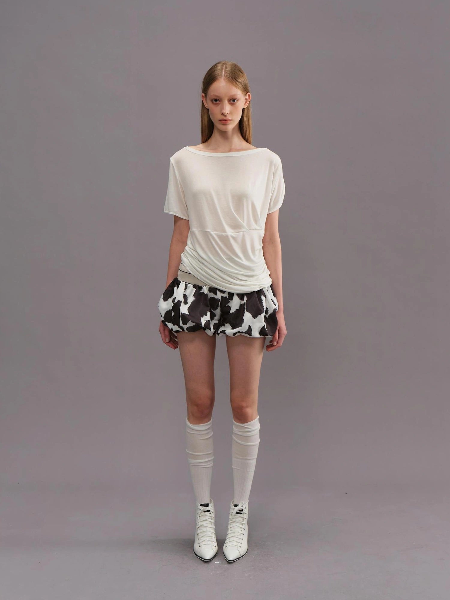 Outmode Slimming Floral Print Palazzo Shorts