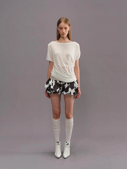 Outmode Slimming Floral Print Palazzo Shorts