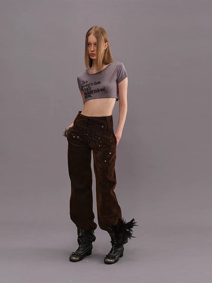 Outmode_Soul_&amp;_Shadow_Fitted_Cropped_V-neck_T-shirt_MISSTT