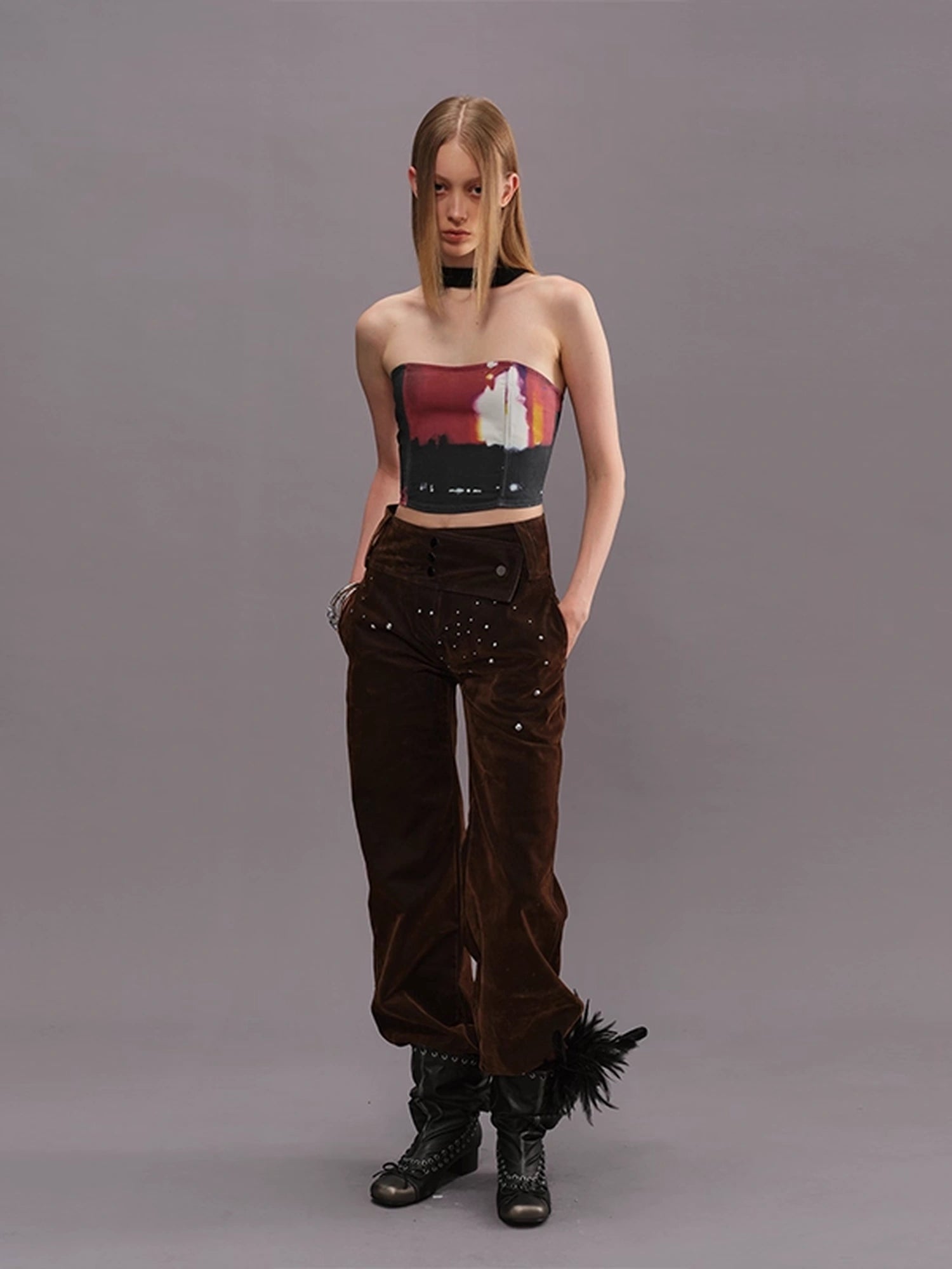 Outmode_Vintage_High_Waist_Flared_Trousers_With_Rhinestones_MISSTT