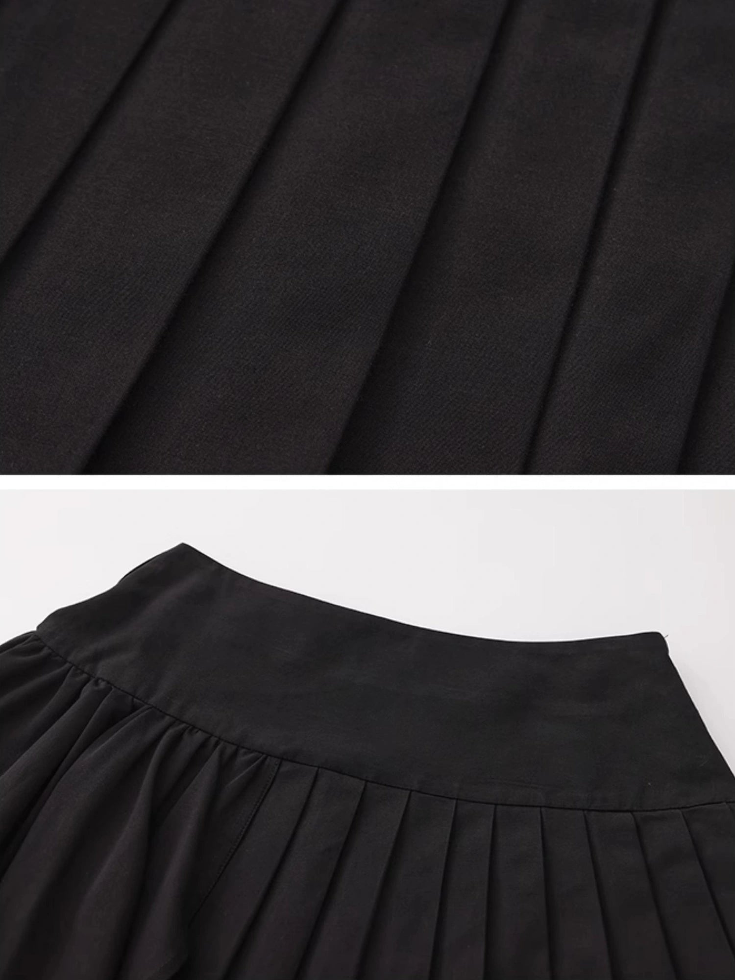 Outmode Watercolor Pleated Asymmetric Equestrian Skirt