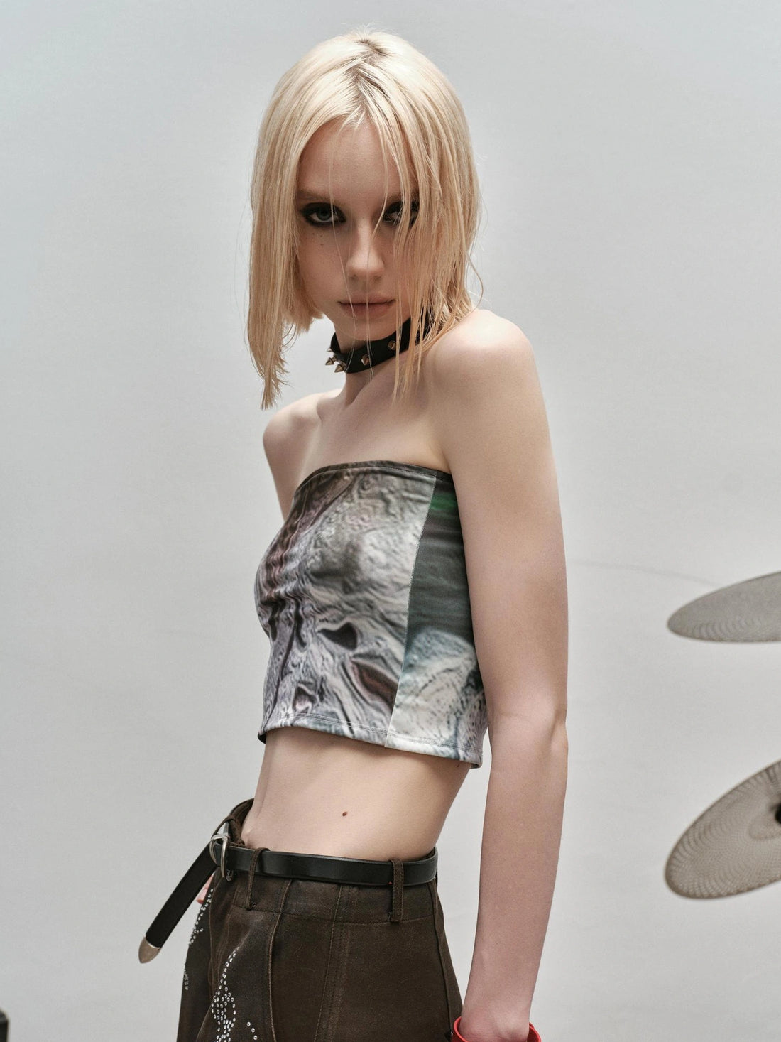 Outmode Wilderness Floral Bustier Top