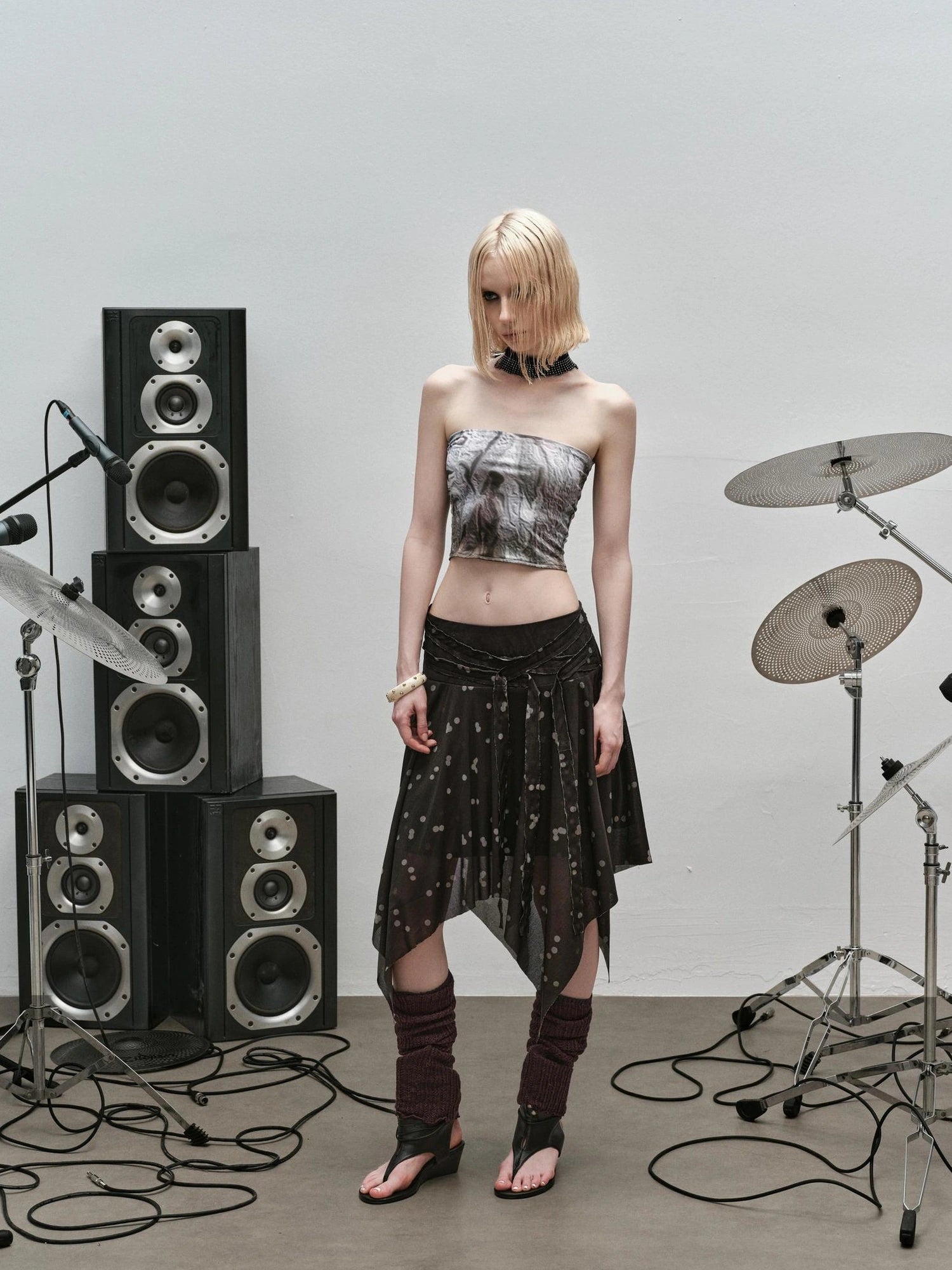 Outmode Wilderness Floral Bustier Top