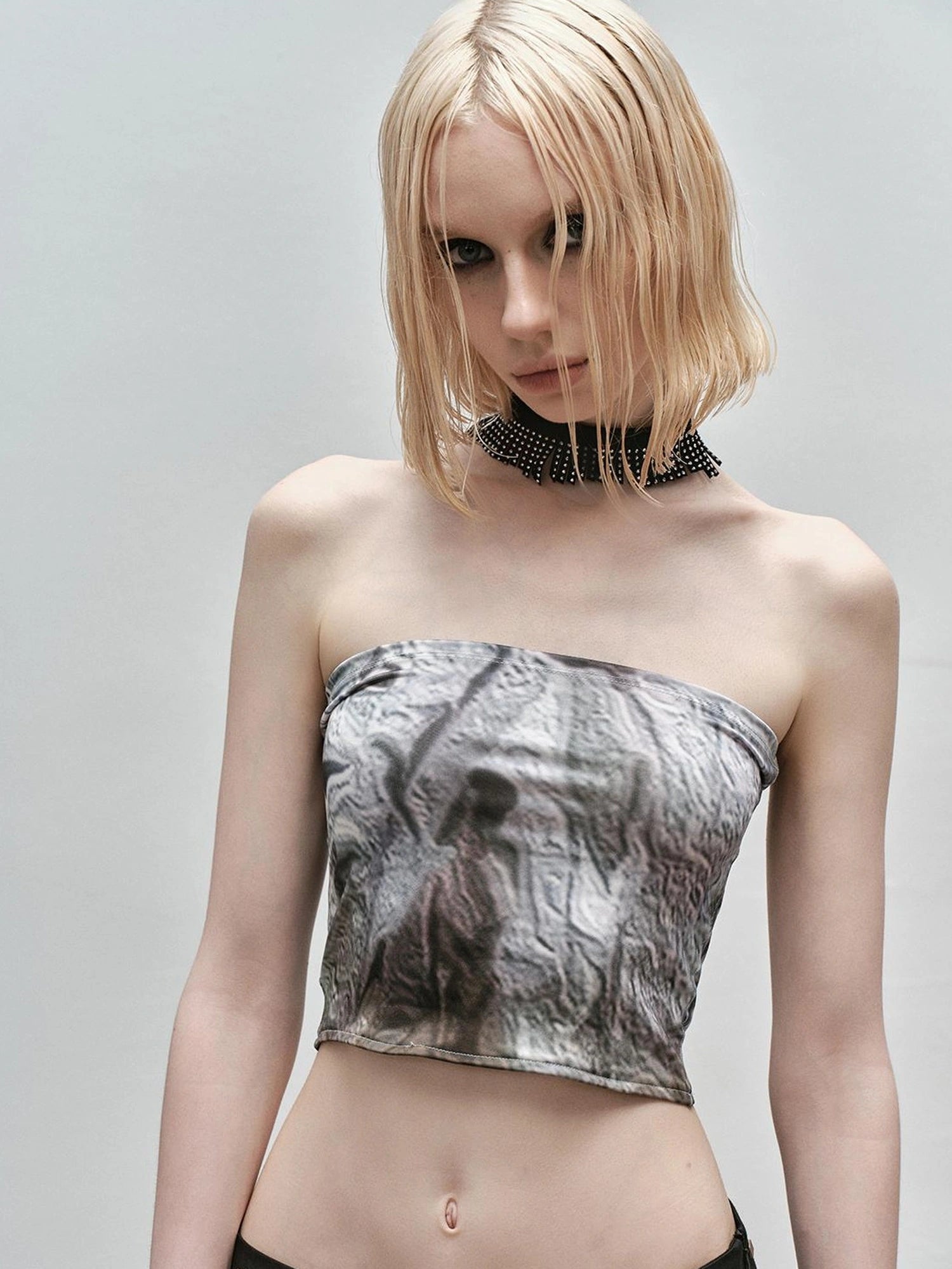 Outmode Wilderness Floral Bustier Top