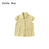 OuttheBlue 100% Cotton Vintage Slim Doll Collar Puff Sleeve Women Short Sleeve T-Shirts